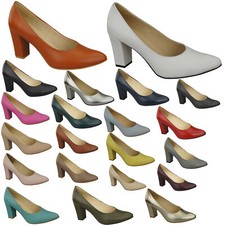 Damenschuhe Pumps Naturleder