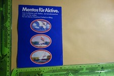 Alter Aufkleber Süssigkeiten Kaubonbons MENTOS für AKTIVE Konvolut 1 Bogen