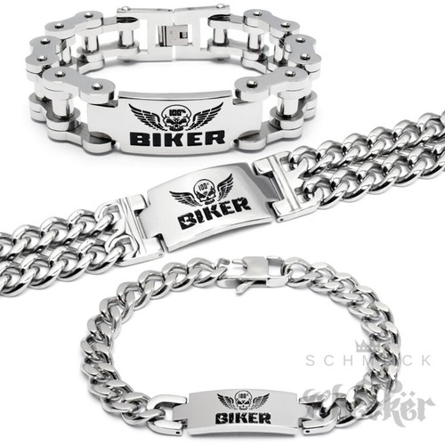 100 biker armband massiv - armband,