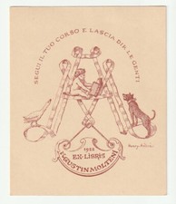 HENRY ANDRE: Exlibris für Agustin Molteni, 1922