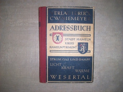 Adressbuch stadt hamlen - stadt, und