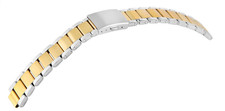 Engelhardt Uhrenarmband Edelstahl Armband Faltschließe Silber Gold Farben 24mm