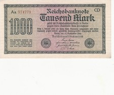 1000 Mark Reichsbanknote  