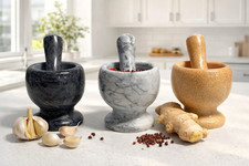 Edler Mörser mit Stößel aus