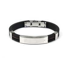 Armband Leder Edelstahl