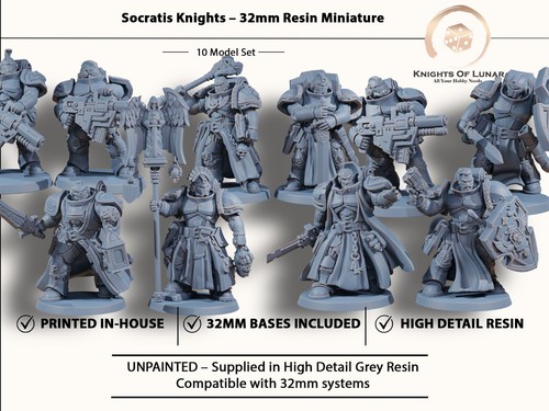 Socratis knights 32mm - socratis, resin