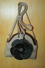 Damen Handtasche Tasche Cross body bag Minibag  Anna & Paul Beige Braun  NEU