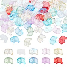 10 Stück Glas Perlen Elefant