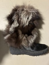  Oscar Sport Damen Echtfell Winterstiefel Naturfell Warmfutter Boots 38-40