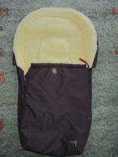 KAISER Lammfell Fußsack natur braun TOP!