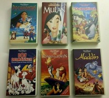 6 Walt Disney Original VHS