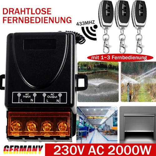 230v 2000w funkschalter - 230v, mit