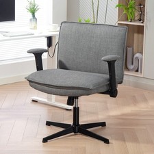 HOMCOM Bürostuhl Schreibtischstuhl mit hochklappbar Armlehnen, breit Sitzfläche