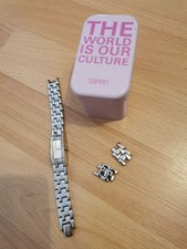 Esprit Armbanduhr Uhr silber schmal (ohne Batterie)