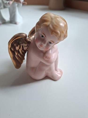 Engelfigur farbig porzellan - farbig,