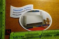 Alter Aufkleber Handwerk Bau Energie PERMATHERM Ökostar S Heizung