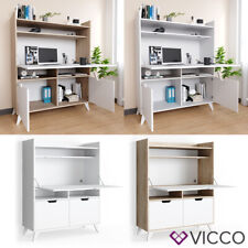 Schreibtisch Arbeitstisch Computertisch Berdi Weiß Schranktisch Ablage Vicco