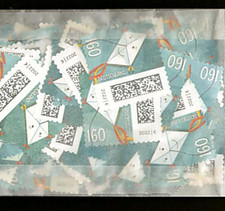 50 Ungestempelte Marken zu 1,60 €  mit Matrixcode