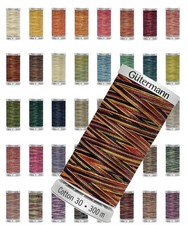 (1,53€/100m) Gütermann Maschinen Quiltgarn 30 MULTICOLOR Quiltfaden Quilting