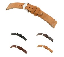 RIOS1931 Uhrenarmband Rindsleder "Moore", 22-24 mm, 4 Farben, neu!