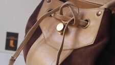 TRUE VINTAGE XXL Grabbel Bag Beutel Tasche 60s Rockabilly Leder Bag shopper sack