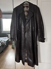 Schwerer Ledermantel wie Wehrmachtsmantel WW2.2 Model 381