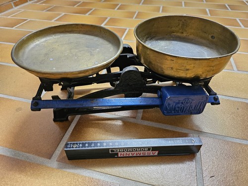 Antike waage messing gusseisen - waage,
