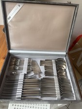 WMF 2500 Silver-Plated Cutlery 49pcs Friodur Zwilling Art Deco Bauhaus Germany