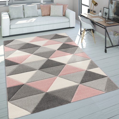 Teppich wohnzimmer rosa grau - wohnzimmer,