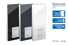 DoorLine Slim | Türsprechanlage für Telefonanlage/Router | 2 Tasten |