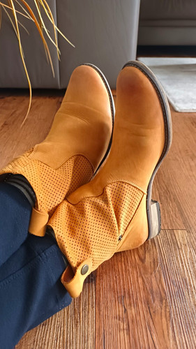 Leder damen stiefeletten - leder,