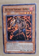Yugioh Karte 1. Auflage DIE SECHS SAMURAI - KAMON Monsterkarte STON-DE008 848