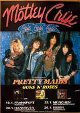 MÖTLEY CRÜE  1988  TOUR - orig. Concert Poster - Konzert Plakat - DIN A1 xx