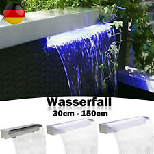Schwalldusche Schwallbrause Pool Wasserfall ohne/mit LEDs Poolfontäne Edelstahl