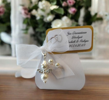 Bonboniere Engel mit Mandeln –  10 Gastgeschenke für Hochzeit, Taufe, Kommunion
