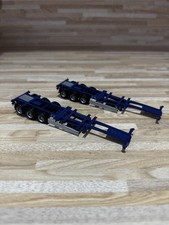 2 Stück Herpa Krone Container Chassis Samskip-farben mit Zubehör Herpa H0  1:87 