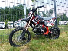 125ccm Dirtbike Cross Bike Pocketbike KXD 609 4 Takt 4 Gang Manuel 17/14" Rot