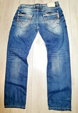 CIPO & BAXX HERREN DENIM JEANS HOSE VINTAGE LOOK BLOGGER KRASS ROCKER W34 L32