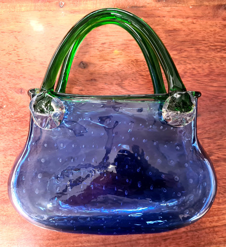 Vintage glas handtasche - vintage,