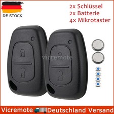 2x 2Tasten Ersatz Schlüssel