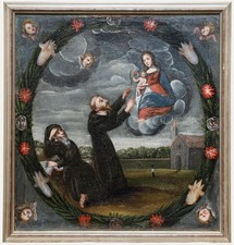 Naive 18. Jahrhundert Öl -