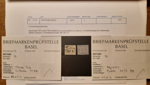 Deutsches reich 1872 12 13 - 1872, mi