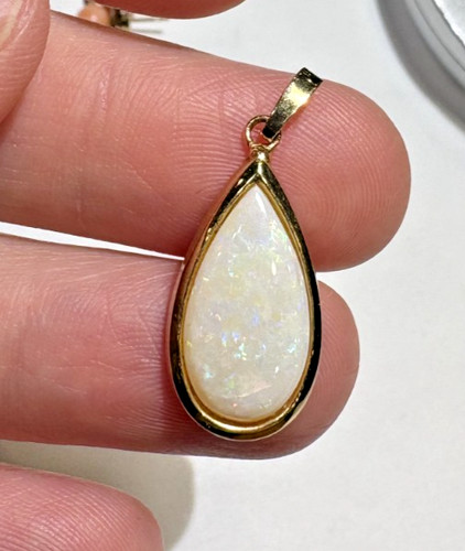 Gelbgold tropfen weißer - 9k,