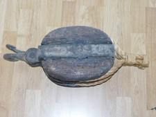 Antiker Schiffsblock - maritimer Flaschenzug für Segelschiff?