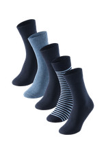 5 SCHIESSER Bluebird Herrensocken stay fresh blau sortiert 173198 Fb. 901