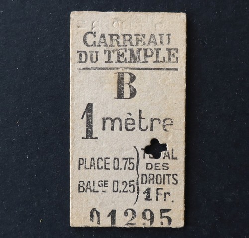 Altes ticket markt - markt, paris