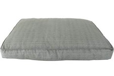 Hundelounge Basic grau 80 x 55 cm Kissen Hundebett Hundeschlafplatz Hundekissen