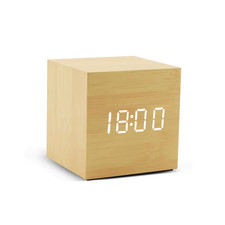 Wecker LED Holz Uhr Tisch Sprachsteuerung Digital Holz Despertador USB/AAA Power