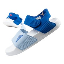 Adidas Adilette Sandal Kinder Jungen Sandalen Sommerschuhe Gummischuhe Blau/Weiß