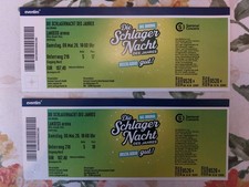 2 Tickets für Die Schlager